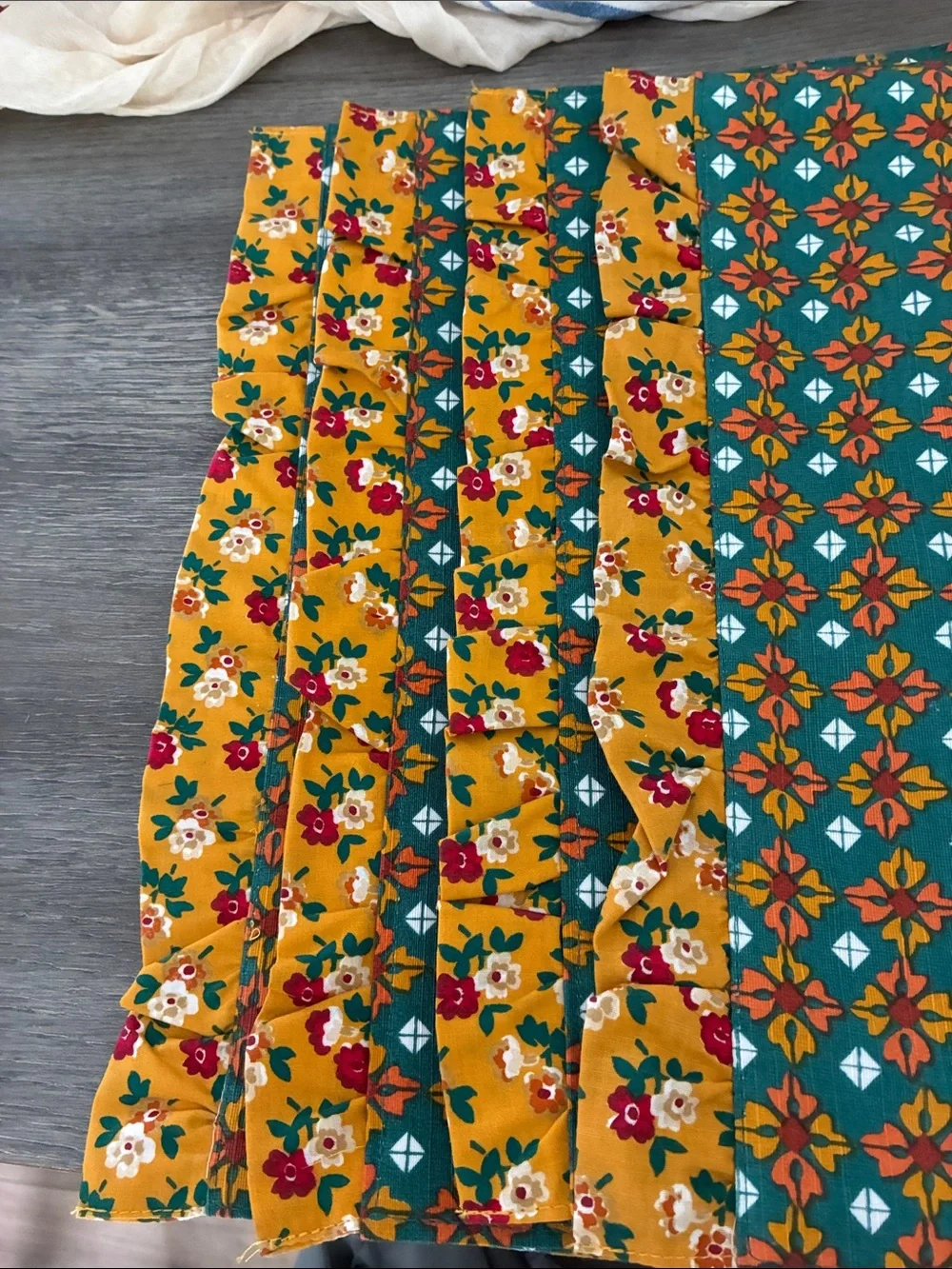 Pioneer Woman Reversible Placemat Vintage Geo Pattern Set of 4 Cottagecore
